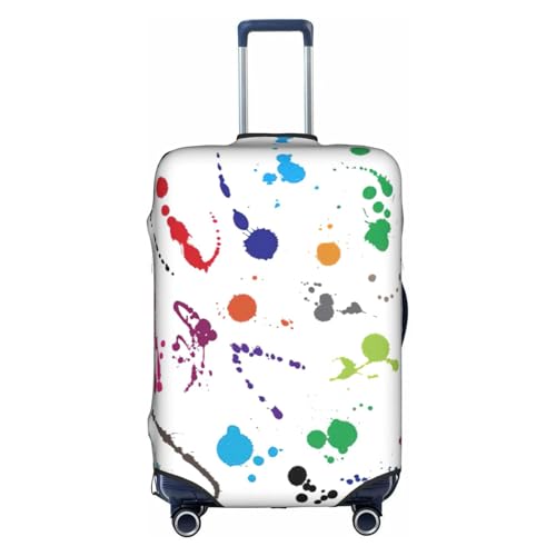 Housse de bagage élastique imprimée blanche M pour protection de valise