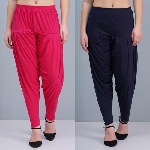 Image of Buy That Trendz Patiala Salwar for Women Relaxed Fit Viscose Patiyala Salwar Harem Bottom Pants