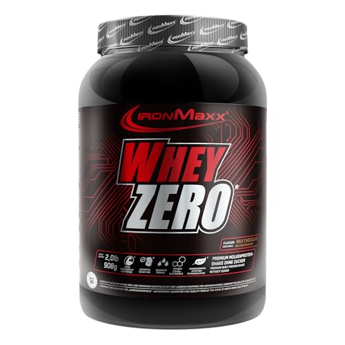 IronMaxx Proteína de suero de leche cero en polvo - chocolate bote de 908g | aislado de proteína de suero sin azúcar, soluble en agua | sabores diferentes