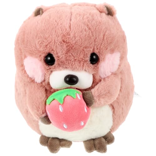 Poupée bébé marmotte en peluche rose Gatuida pour offrir des câlins infinis et doux