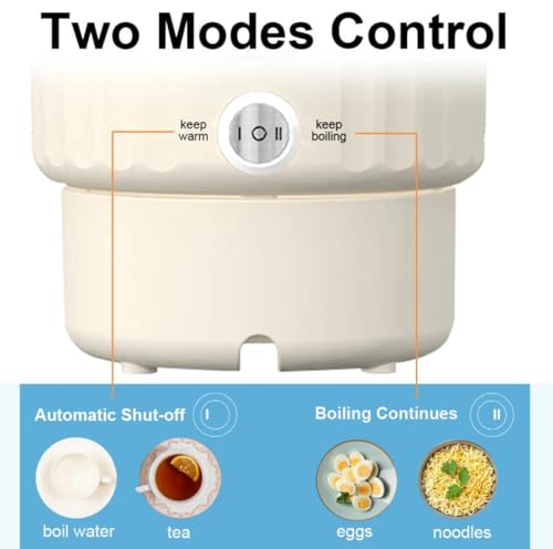 Hervidor eléctrico plegable de acero inoxidable 1L 600W miniatura 5