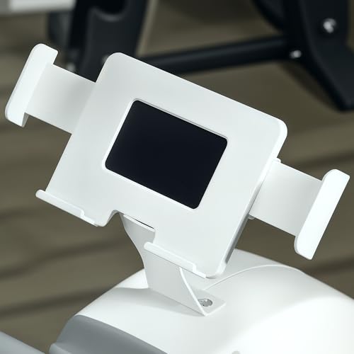 SPORTNOW Rowing Machine, 16-Level Magnetic Rower Machine with LCD Monitor and Phone Holder, Vertical Storage, 150kg Weight Capacity for Home Gym Cardio Training, White - Image 9