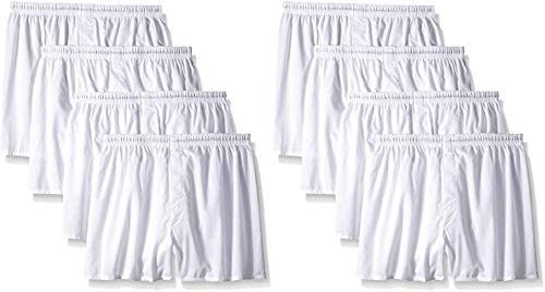 Hanes Set of 8 Boxer for Men - White - Small