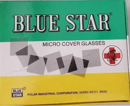 Micro Cover Glasses (Square)- BLUE STAR (size 18mm x 18mm) 20 small boxes of 10 grams each in a Single pack (B0C3R54LLR) Amazon Price History, Amazon Price Tracker
