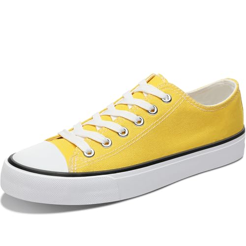 Image of Obtaom Unisex Canvas Shoes Low Top Fashion Sneakers Slip on Walking Shoe