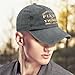 Vintage Knower of Stuff Fixer of Things Hat for Men Fashion Washed Distressed Light Grey