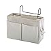 rongweiwang Nachttisch Aufbewahrungstasche Nordic Baumwolle Leinen Bett Bock Korb Hängen Organizer Korb Hanging Organizer für Schlafsaal Etagenbett Schlafzimmer