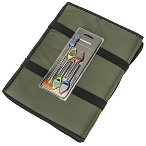 HOOLRZI Karpfen Abhakmatte Set mit Bissanzeigern