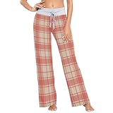 Bas de pyjama confortable : ce pantalon de pyjama pour femme avec cordon de serrage est fabriqué à partir de 88 % polyester + 12 % élasthanne, ce qui le rend doux. Ils sont également pré-rétrécis, de sorte qu'ils sont facilement lavables en machine. Passe au sèche-linge à basse température.