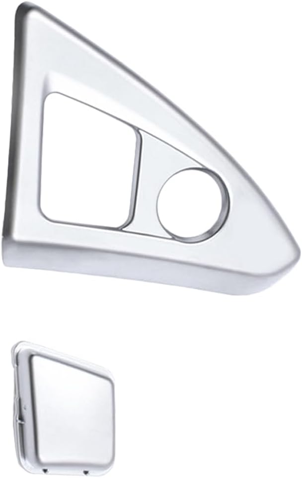 Armrest Storage Box Switch Button Cover Trim Silver, 2011-2013 Compatible with BMW 5 Series F10 F18, Center Console Release Button Switch Protective Cover Trim