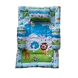 ASTMANGAL Stylish Cotton Baby Bedding Set for Unisex Babies | Jungle Printed Lightweight & Comfortable Sleeping Bedding Set with Cushions for Toddlers Infants | Color- Multi