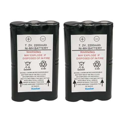 Kastar 2-Pack HNN9018A Battery Replacement for Motorola HNN9018, HNN9018A, HNN9018AR, HNN9018B, HNN9018BR Battery, Motorola CP50, Radius SP50 (Standard Model) Radio