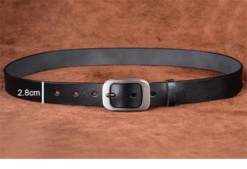 Men's Leather Belt Pin Buckle Casual Jeans Wide Belt Classic Business Work Belts3