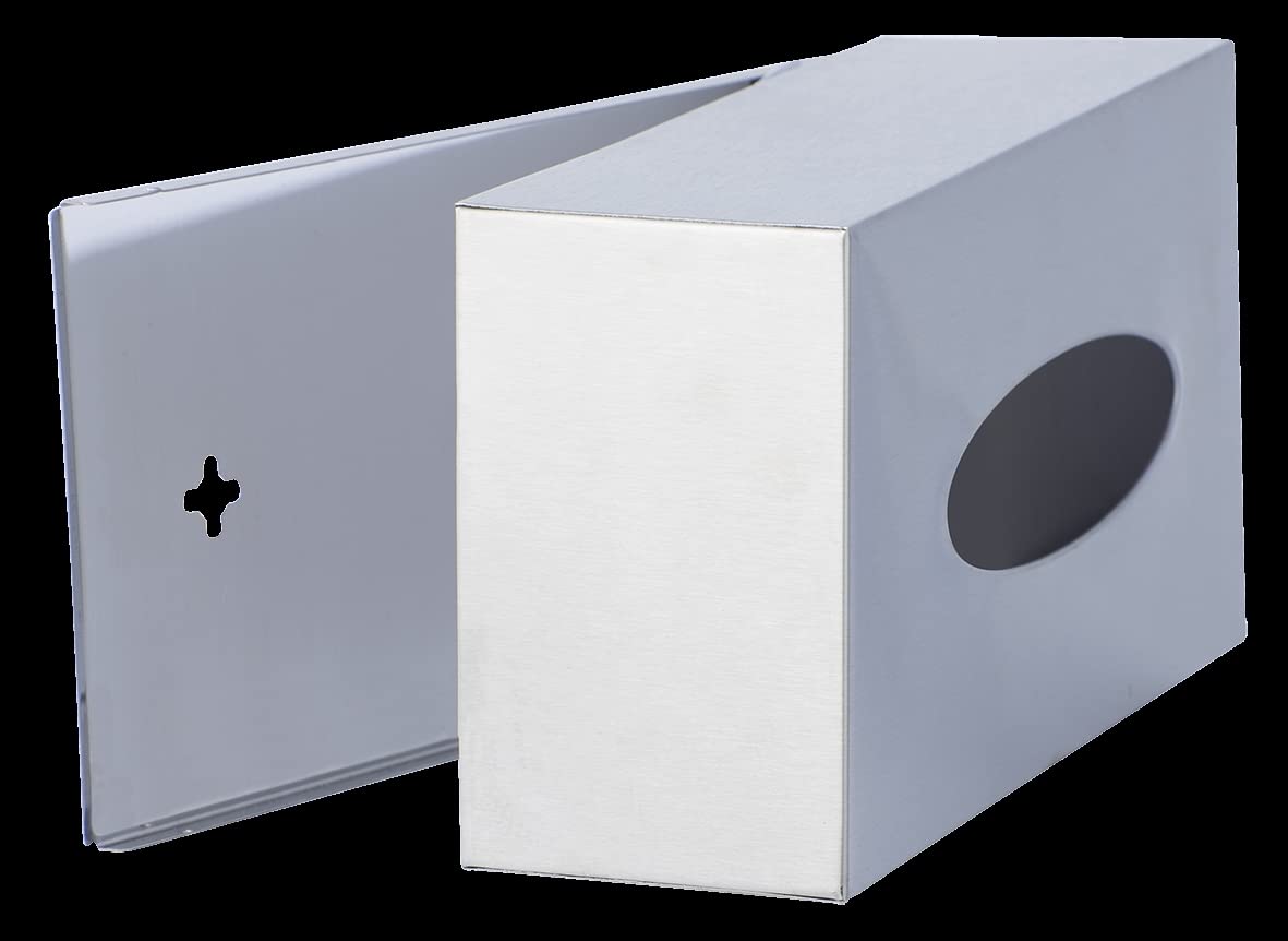 Wenko 16874100 pudełko na chusteczki kosmetyczne, metal stal nierdzewna, 25 x 8 x 12 cm, satynowane