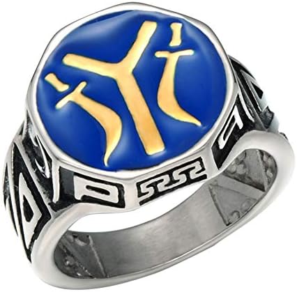 Men's Stainless Steel Original Kayi IYI Signet Ring Ottoman Empire Symbol Dirilis Ertugrul Rings