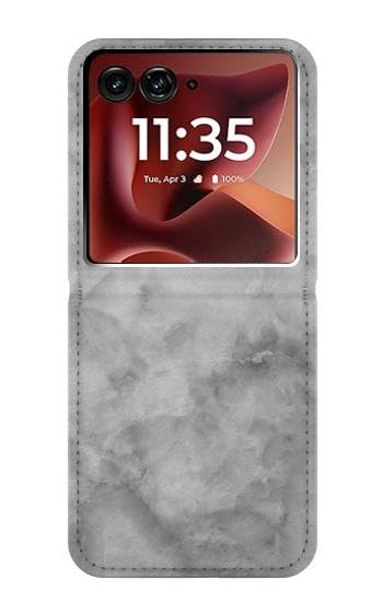 Étui Motorola Razr 50 Ultra protection antichoc et anti-rayure marbre gris