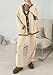 PRETTYGARDEN Lounge Sets for Women Fall 2026 Loungewear 2 Piece Outfits Cardigan Sweaters Track Suit Matching Winter Clothing (Beige,Medium)