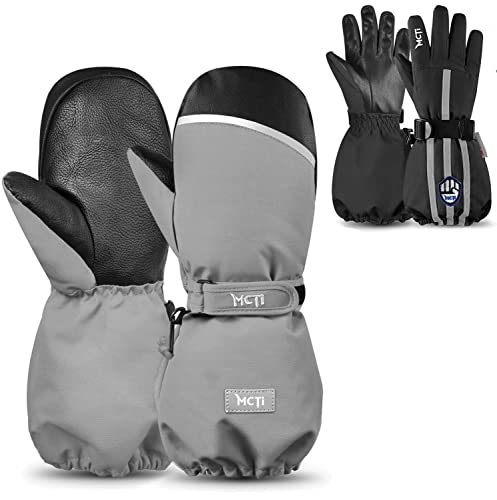 Mcti Kids Mittens With String Kds-19 One Pair(Gray, Xxx-Small) Ski Gloves For Kids Dx-03K One Pair(Black, Xxx-Small) #TOP6