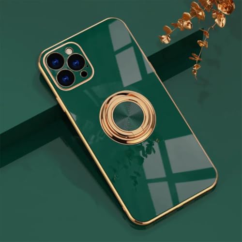 Étui pour iPhone 12 vert avec anneau support idéal pour regarder vos vidéos