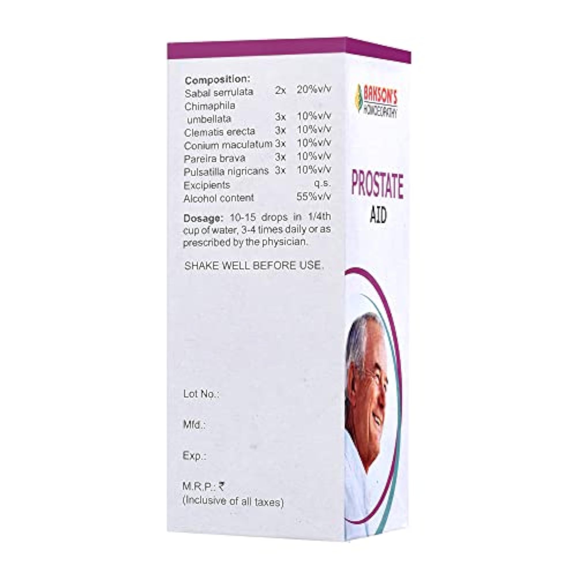 Dr. Bakshi's BAKSON'S HOMOEOPATHY Bakson's Prostate Aid Drops