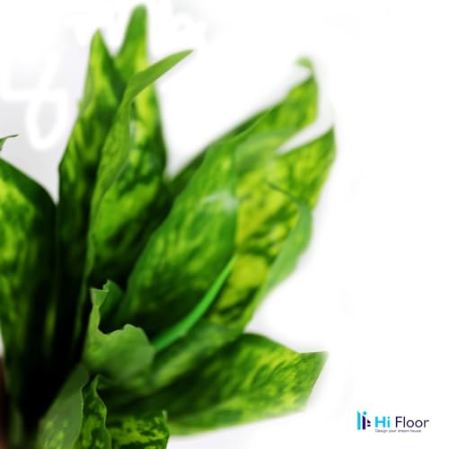 Image of Enhance Your Space with Artificial Green Plant Long Leaf Decor Foliage for Stunning Interiors Decorative Items for Home;Office; Room; Living Room; Table; (Without Vase)