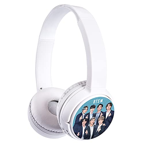 Kpop BTS Merchandise Bluetooth Headphones with Built-in Mic for Army Gifts