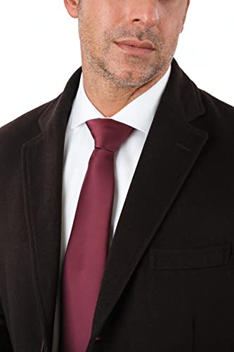 Image of THE SUIT DEPOT Mens Single Breasted Wool Cashmere Full Length Overcoat