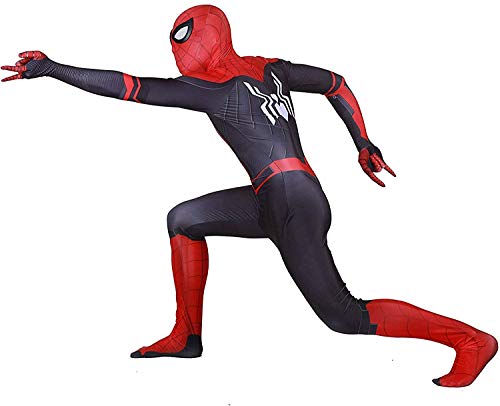 Bisika Cos fantasia de cosplay de dia das bruxas unissex de lycra e elastano para adultos/crianças e