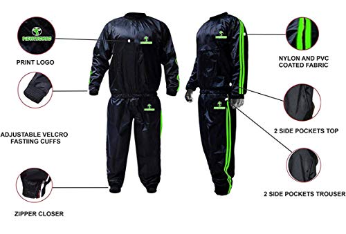 image for FIGHTSENSE MMA Sauna Sweat Suit Non Rip Track Weight Loss Slimming Fit