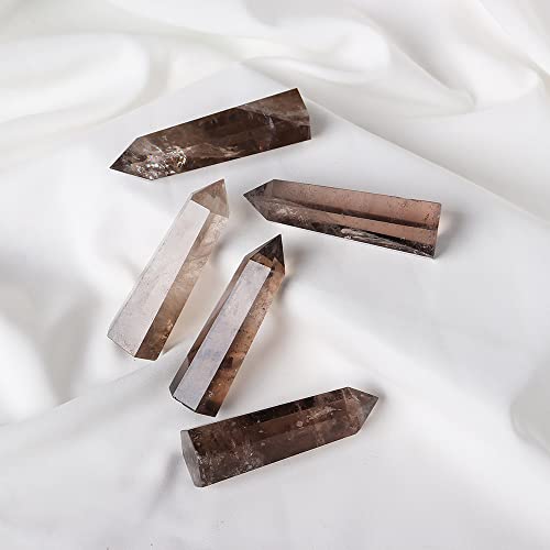 Quartz fumé prisme hexagonal pour harmoniser l'énergie de la maison