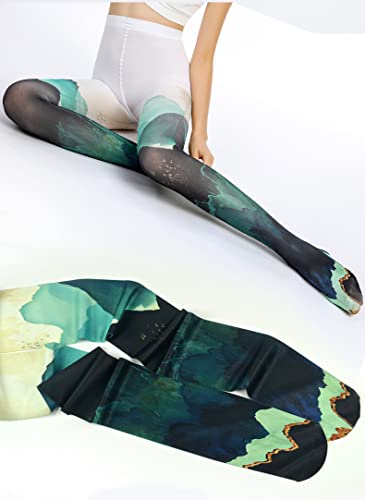 Image of Sahabowi Women Tights, Sheer High Waist Pantyhose, Vintage Control Top Stockings, Siwa 4