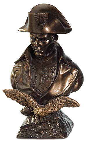 Reproduction de l'oeuvre Buste de Napoléon du sculpteur RUFFONY - Taille Moyenne 12,5CM - matière résine de qualité - Couleur Bronze foncé - Aspect Brillant
