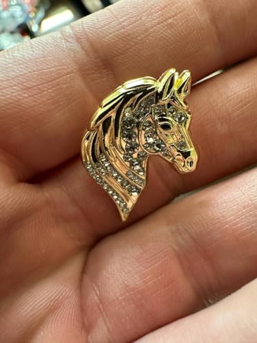 Image of Generic Rhinestone Horse Brooch | Aesthetic Horse Pin - Horse Animal Art Fashion Pins (1 inch inch)