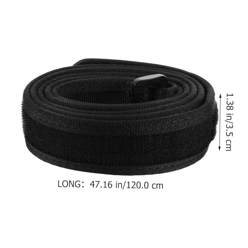 Men Heavy Duty Work Belt Nylon Woven Construction Belt for Men Women Sticky Waist Black2
