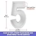 3FT Mosaic Balloon Frame Number 5 Light Up Numbers Pre-Cut Kit Thick Foam Board for Birthday Decoration