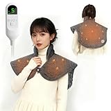 電気肩パッド 電気肩マット 【2025年革新アップ 極上のぬくもり 兎毛調】 電気肩掛け 電気ショール 肩ウォーマー 肩当て 肩温め 電気ショール 肩ウォーマー 4段階タイマー 9段階温度調整 あたため 一人用 省エネ 防寒対策 暖房器具 洗濯可能 過熱防止 抗菌防臭 ダニ退治 兎毛調 高級フランネル生地 毛玉なし 静電気防止対策 自宅 オフィス用 肩/背中/腹/膝/在宅勤務対応 日本語説明書付き