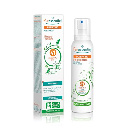 Puressentiel Spray Purificante per l'Aria ai 41 Oli Essenziali, 100% Puri e Naturali - Purifica, Tratta e Igienizza - Formula Brevettata, 0% Gas Propulsore, 200 ml