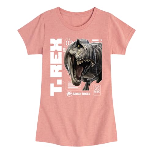 Jurassic World: Rebirth - Trex - Toddler and Youth Girls Fitted Short Sleeve Graphic T-Shirt