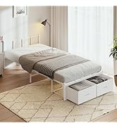 Amazon｜LunarLight スチールパイプベッド ベッドフレーム 幅97.5