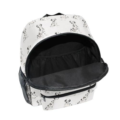 Dalmatian Dogs Kids Backpack Toddlers 12 Inch Lightweight Preschool Backpack for Boys Girls 3-8Y Bookbag with Adjustable Straps4