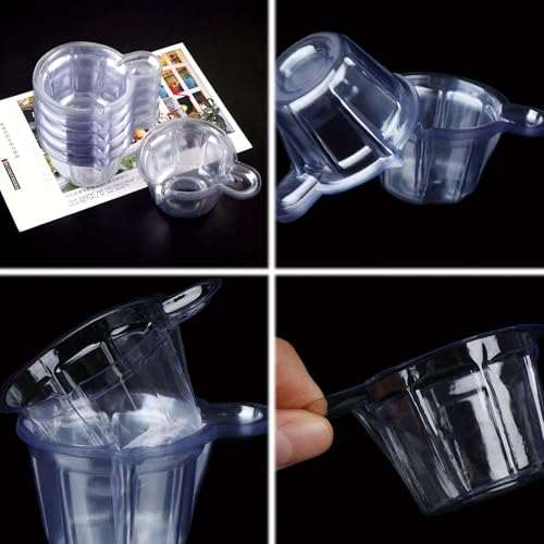 LNGJIN 200 Stück 40ml Urinprobenbecher aus Kunststoff, Urinprobenbecher, Urin Becher, Urinbecher Probenbecher, Transparente Urin Becher für den, für Ovulationstest, PH-Test und Schwangerschaftstest