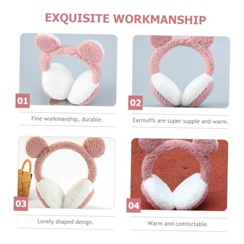 Plush Winter Ear Warmers for Cute and Cozy Ear Covers for Outdoor Sports and Activities Breathable and Windproof Design for Ice Skating Skiing and More4