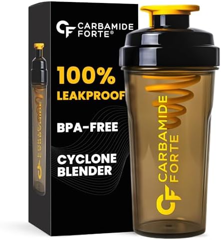 Carbamide Forte Storm Shaker for Gym Bottle 700ml | Protein Shaker Bottle | 100% Leakproof, BPA Free, Durable Gym Shaker 700ml | Cyclone Blender for Smooth Shakes