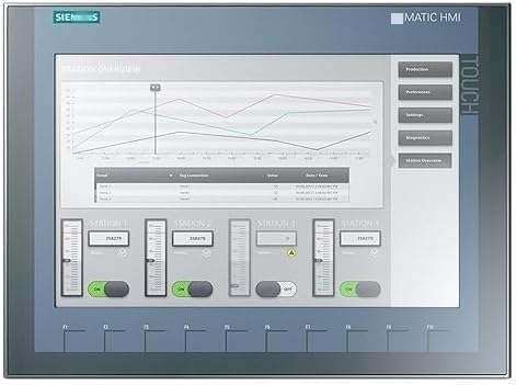 Image of 6AV2123-2MA03-0AX0 12 Inch HMI Panel 6AV2123-2MA03-0AX0 Touch Screen With 10 Function Keys 1280x800 Resolution 24VDC IP65 Front Sealed Packaging
