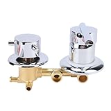 Haofy Robinets de Douche en Laiton avec Contrôle de Température, Inverseur à 4 Sorties,...