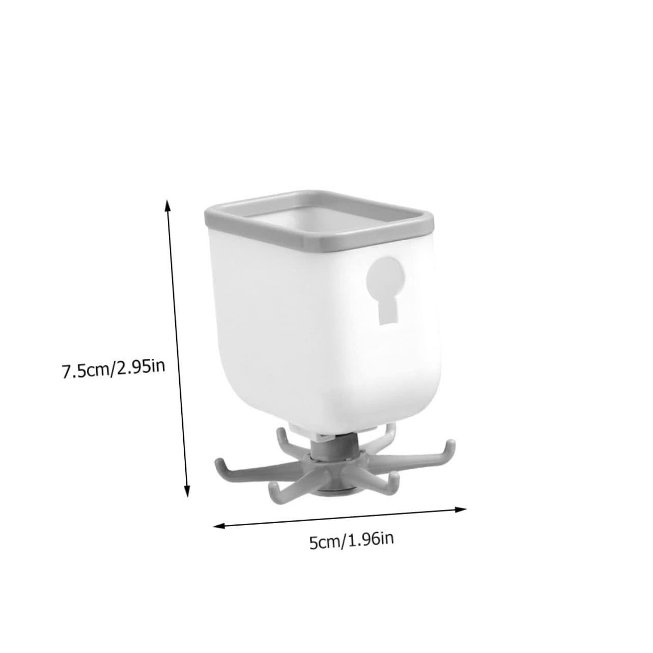 Alipis 1Pc Rotating Kitchen Hanging Box Punch Wall Rack for Utensils Storage Organizer for Bathroom Living and Bedroom
