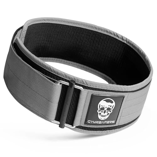 Image of Gymreapers Quick Locking Weight Lifting Belt for Men Gym Belt for Powerlifting Deadlift Belt with 4 Inch Neoprene Metal Buckle Back Support Weightlifting Belt Women