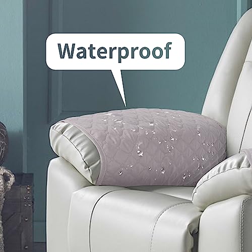 Kaket Armrest, Headrest Cover for Recliner Sofa 3pcs Waterproof Chair Covers, Nonslip Slipcover Furniture Protector Recliner - Image 4