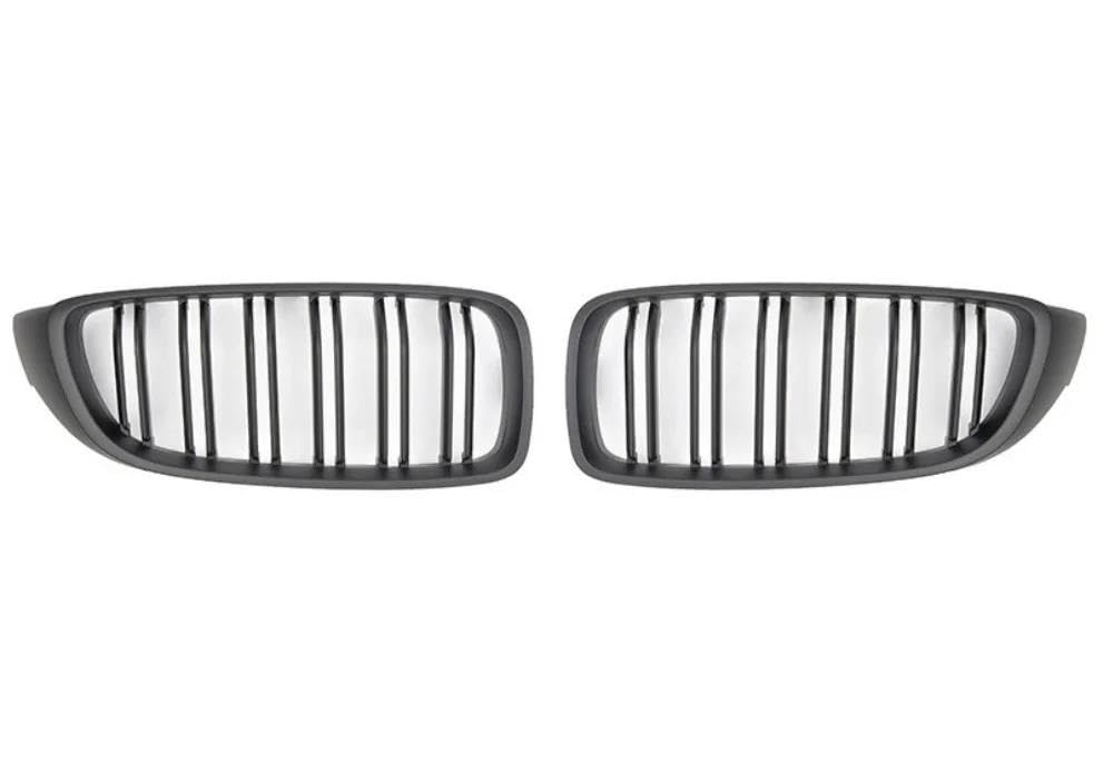 Rejilla negra brillante F32 F33 F36 de doble línea para un diseño frontal deportivo 6