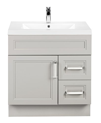 Cutler Kitchen and Bath Urban Bathroom Vanity, Morning Dew, 30 Inches Cutler Kitchen and Bath Urban Bathroom Vanity, Morning Dew, 30 Inches